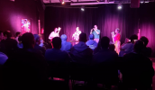 Além das aulas, nesta quarta-feira (20/07), o Quinta Essentia quarteto, do qual a palestrante Renata Pereira faz parte, fez uma apresentação no CEU das Artes na Vila Nova União. (Divulgação/PMMC) . . .