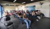 Participantes do Curso de Educadores Ambientais Locais visitam estação de água do Semae