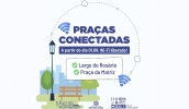 Programa Praças Conectadas oferecerá acesso gratuito à internet, via Wi-Fi