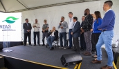 Prefeito Caio Cunha destacou a importância da construção do novo acesso ao Distrito Industrial do Taboão para o desenvolvimento de Mogi das Cruzes (Pedro Chavedar/PMMC)
