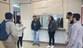 A primeira escola a ser visitada, no dia 15, foi a EM. Des. Armindo Freire Mármora, Jardim das Bandeiras, onde foram observadas as instalações e cabeamentos de internet. (Divulgação/PMMC)