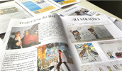 Alunos do 6º ano produziram jornais com o tema do racismo, reunindo entrevistas, biografias, entre outros assuntos. (Divulgação/PMMC)