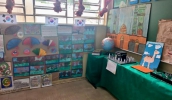 Os alunos da EM Prof. Sônia Brasil fizeram suas obras de arte sobre a cultura dos países participantes. (Divulgação/PMMC)