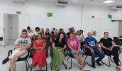 A vice-prefeita Priscila Yamagami Kähler, a secretária de Educação Patricia Helen Gomes dos Santos e a adjunta da Pasta Andrea Pereira de Souza participaram da primeira reunião. (Divulgação/PMM . . .