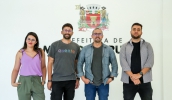 Secretário de Transparência e Dados Abertos, Severino Netto, e equipe
