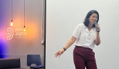 A vice-prefeita Priscila Yamagami Kähler destacou a importância de discutir o tema Inteligência Emocional com os empreendedores de Mogi das Cruzes (Divulgação)