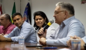 O executivo-sênior da CAF, José Rafael Neto, parabenizou a Administração Municipal pelo planejamento a longo prazo (Divulgação/PMMC)