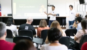 A importância da parceria foi destacada pelo prefeito Caio Cunha. O secretário de Urbanismo, Claudio Rodrigues, apresentou as ações do Mogi Cidade da Criança. (Divulgação/PMMC)