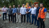 Governador Tarcísio de Freitas visitou, no início da tarde desta quarta-feira (01/03), as obras de recuperação da rodovia Mogi-Bertioga (Divulgação/PMMC)
