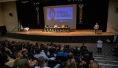 Prefeito Caio Cunha destacou a importância do investimento no fortalecimento da Guarda Municipal para a melhoria da segurança para a população (Warley Kenji/PMMC)