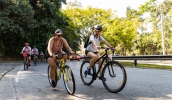 A 1ª edição do Pedal da Tia Chica, realizada na manhã do último domingo (26/03) pelo Fundo Social de Mogi das Cruzes, reuniu cerca de 170 pessoas para o trajeto