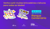 No parque, 12 oficinas irão incentivar a brincadeira ao ar livre com elementos da natureza. O público também participará do projeto Mogi, Cidade Leitora. (Divulgação/PMMC)