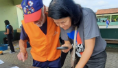 A vice-prefeita Priscila Yamagami Kähler participou das atividades no Parque Centenário neste domingo. (Divulgação/PMMC)