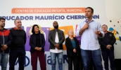 O prefeito Caio Cunha destacou o trabalho significativo feito pela cidade para a Primeira Infância. (Divulgação/PMMC)