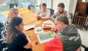 Projeto geométrico funcional da nova ponte da estrada da Volta Fria foi recebido nesta sexta-feira, em reunião entre representantes do DER e da Prefeitura (Divulgação/PMMC)