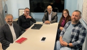 Equipe de Mogi das Cruzes foi recebida pelos diretores da Fabhat Hélio Suleiman (segundo à esquerda) e Beatriz Vilera (Foto: Divulgação)