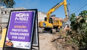 Obra para contenção de encosta começa no Jardim Piatã, pelo Programa Nova Mogi (Divulgação/PMMC)