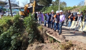 Obra para contenção de encosta começa no Jardim Piatã, pelo Programa Nova Mogi (Divulgação/PMMC)