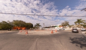 Obras na região do Mercado do Produtor irão substituir a antiga rotatória por uma nova estrutura viária, que deverá melhorar a circulação de trânsito na região (Warley Kenji/PMMC)
