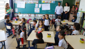 A escola atende 99 alunos de Infantil III e IV, o que compreende a faixa etária entre quatro e cinco anos. As aulas acontecem nos períodos da manhã e tarde. (Divulgação/PMMC)