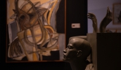 A exposição "Ponto e Equilíbrio", do artista plástico Alcides Sarkis El Atra, fica em cartaz no Centro Cultural de Mogi das Cruzes até este sábado (Warley Kenji/PMMC)