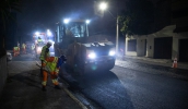 Recapeamento da rua Ipiranga utiliza tecnologia inédita em Mogi das Cruzes (Warley Kenji/PMMC)