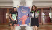 A secretária de Educação, Patrícia Helen Gomes dos Santos, representou a cidade no seminário junto à técnica pedagógica Cintia Oliveira. (Divulgação/PMMC)