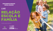 Este é o quarto encontro da série de workshops “Conversando com as famílias”, realizado por meio do programa Semeando Afetividade. O encontro será transmitido pelo canal do Youtube da Secretaria . . .