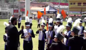 A Banda Musical de Marcha da E.E. Professora Isabel Ferreira da Silva – Belinha foi a campeã em todos os quesitos em sua categoria. (Divulgação/PMMC)