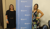 Geralda de Oliveira Leite Silvano, Auxiliar de Desenvolvimento da Educação (ADE) da rede municipal de ensino e a nutricionista e responsável técnica do Departamento de Alimentação Escolar (DAE) da . . .