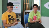 Semae integrou a roda de conversa "O rio Tietê nos contando sobre nós", com a técnica em saneamento Jenifer Clarisse Pereira da Silva e Cesar Pegoraro (SOS Mata Atlântica) (Divulgação/Semae)