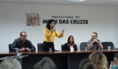 Os novos membros para a gestão 2023/2025 do Conselho Municipal de Políticas Sobre Drogas - CMPSD tomaram posse na manhã desta terça-feira (03/10) (Warley Kenji/ PMMC)