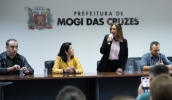 Os novos membros para a gestão 2023/2025 do Conselho Municipal de Políticas Sobre Drogas - CMPSD tomaram posse na manhã desta terça-feira (03/10) (Warley Kenji/ PMMC)