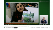 A secretária de Educação, Patrícia Helen Gomes dos Santos, apresentou a Revista Meu Lugar, desenvolvida pelo Deped e que teve sua quarta edição lançada no último mês. (Divulgação/PMMC)