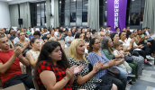 Alunos das cinco unidades do Crescer compareceram à formatura. (Divulgação/PMMC)
