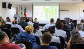 Prefeito Caio Cunha destacou a importância da sustentabilidade para a melhoria da vida da população, com resultados como a certificação do Programa Despoluir (Divulgação/PMMC)