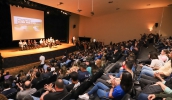 Cerca de 700 pessoas participaram do evento contra a instalação de pedágios nas rodovias Mogi-Dutra e Mogi-Bertioga, realizado no auditório do Cemforpe (Divulgação/PMMC)