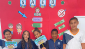 O foco no SAEB foi o destaque das ações da EM Profª Cleonice Feliciano, no Jardim Piatã, com os estudantes. (Divulgação/PMMC)