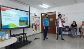 Na EM Antonio Pedro Ribeiro, na Moralogia, a direção destacou a autonomia da escola no desenvolvimento do projeto e as contribuições para sua unidade escolar. (Divulgação/PMMC)