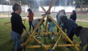 No Sesc Mogi das Cruzes, os cursistas participaram de atividades para a criação de objetos a fim de compor os espaços naturalizados da escola e inspirar novos projetos. (Divulgação/PMMC)