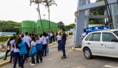 Estudantes aprenderam sobre processo de captação e diversas fases do tratamento da água, até deixá-la potável (Divulgação/PMMC)
