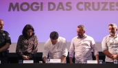 Prefeito Caio Cunha assinou o projeto de lei para a reestruturação do Plano de Carreira da Guarda Municipal, que trará benefícios para a corporação (Warley Kenji/PMMC)