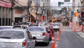 Segundo quarteirão da Voluntário Fernando Pinheiro Franco é liberado para trânsito e obras do Programa Nova Mogi seguem na avenida (Warley Kenji/PMMC)