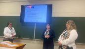 O primeiro projeto apresentado foi sobre as Orientações Didáticas para Educação Infantil para crianças de 3 a 6 anos. A apresentação foi feita por Ana Clara Faria, Lilian Gadini e Andrea Garcia. . . .