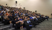 Cerca de 600 brigadistas compareceram à capacitação realizada no auditório do Cemforpe (foto: Divulgação/PMMC)