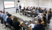 Reunião teve a participação de representantes de secretarias municipais e da Associação Pró-Festa do Divino, para falar sobre as providências para a edição deste ano (Divulgação/PMMC)