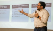 Secretário municipal de Desenvolvimento Econômico e Inovação, Gabriel Bastianelli, falou sobre a construção coletiva do projeto (Divulgação/PMMC)
