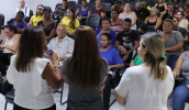 Reunião de trabalho sobre o programa Quitanda Social foi realizada na manhã desta quarta-feira, para a apresentação de histórico, resultado e projeções (Warley Kenji/PMMC)