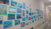 Uma das escolas que desenvolveu atividades após a formação do Deped foi o Cempre Prof. José Limongi Sobrinho, no Botujuru. A unidade fez uma exposição com os trabalhos. (Divulgação/PMMC)