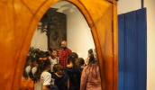 Na última terça (14), 34 estudantes da E.M. Coronel Almeida participaram da visitação guiada pelo programa Roteirinho do Patrimônio pelo Casarão do Carmo (Divulgação/PMMC)